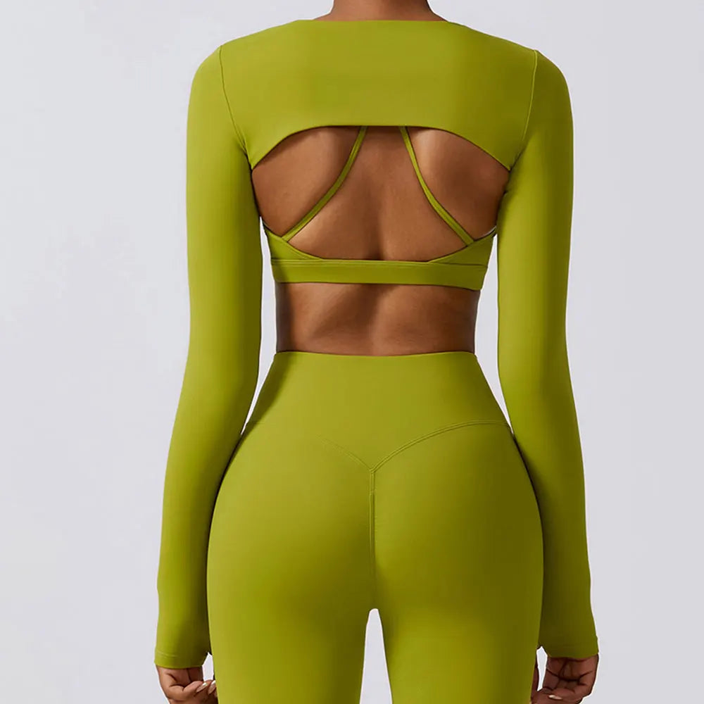 Ensemble 3Pcs Crop Tops Ideal pour Yoga