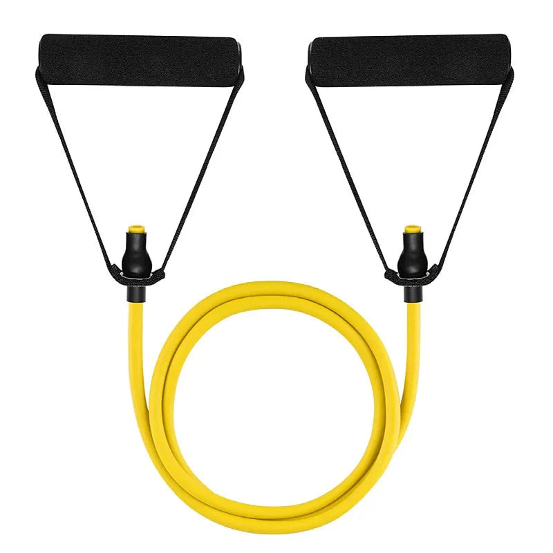 Bandes de résistance avec poignées, bandes d'exercice, bandes d'entraînement avec poignées pour hommes et femmes, équipement de musculation à la maison