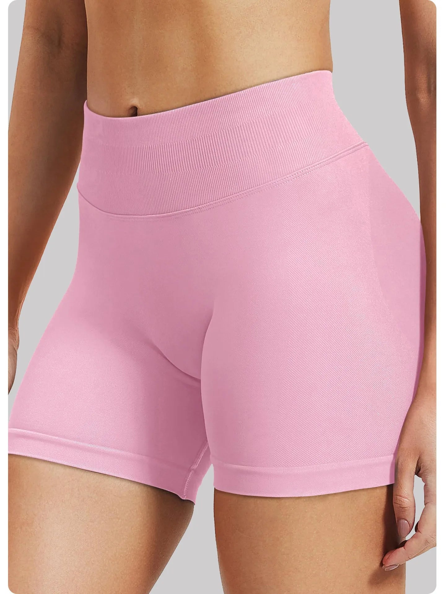 Short Taille basse côtelée sans couture haute élasticité Booty | Fitness Femme