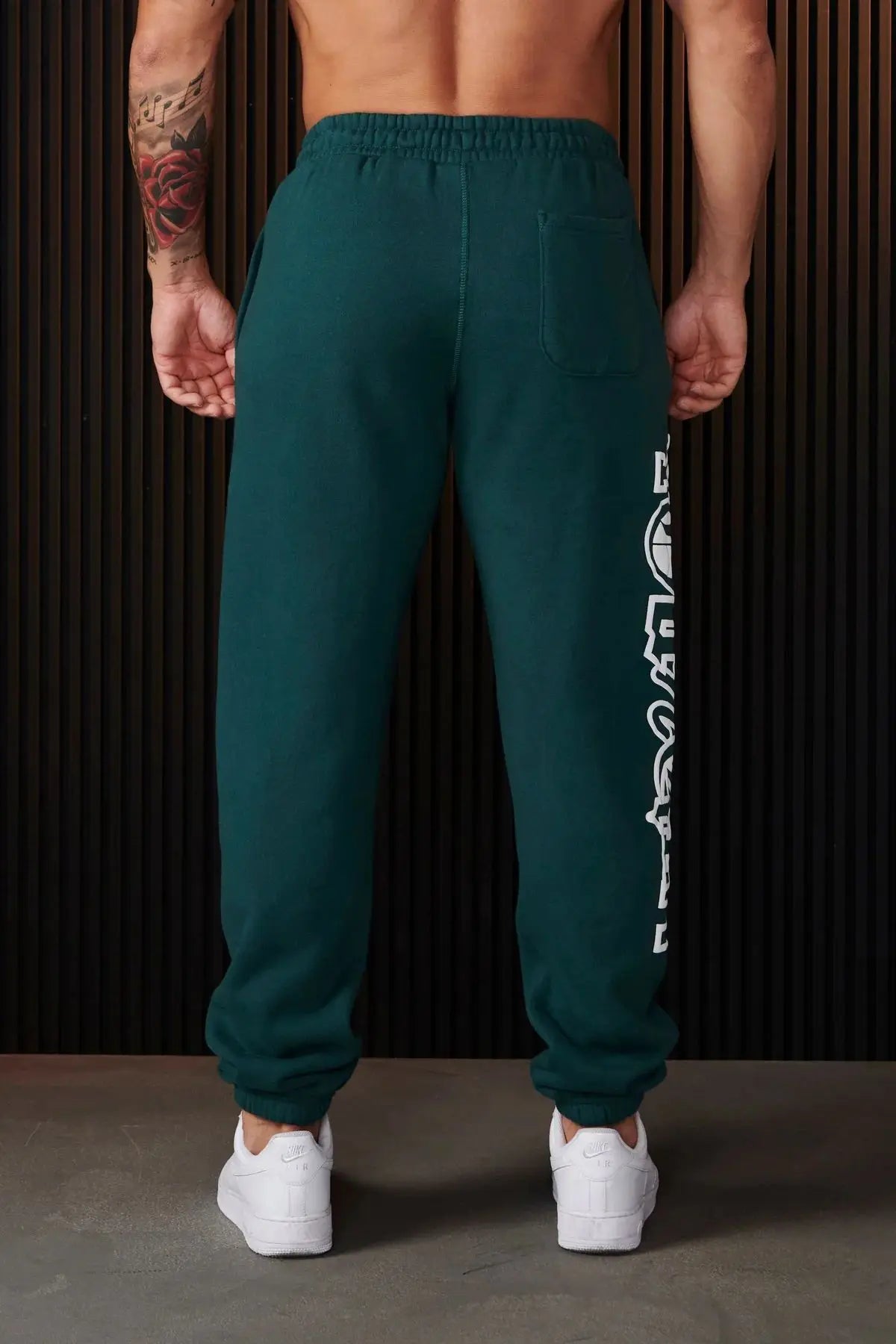 Pantalons de survêtement sport fitness pantalon décontracté coton imprimé stretch polyvalent