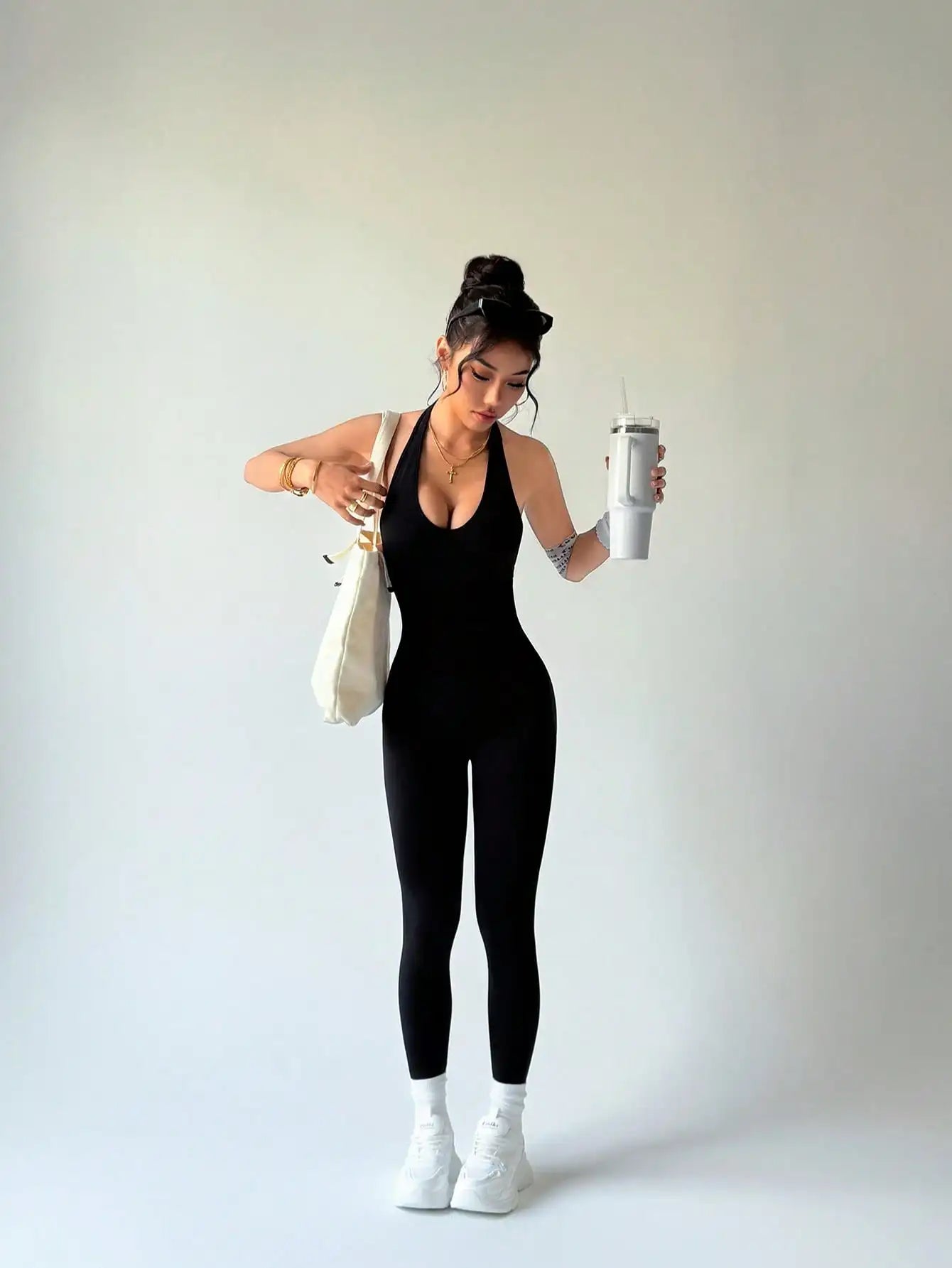 Combinaison de Fitness vêtements de sport courts et slim pour femmes, vêtements de gymnastique, d'entraînement, de Fitness, extensible.