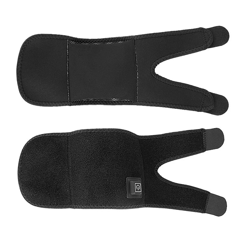 Genouillère chauffante électrique, attelle de massage réglable, 3 vitesses de température, protection du coude, compresse chaude, ceinture de protection des épaules