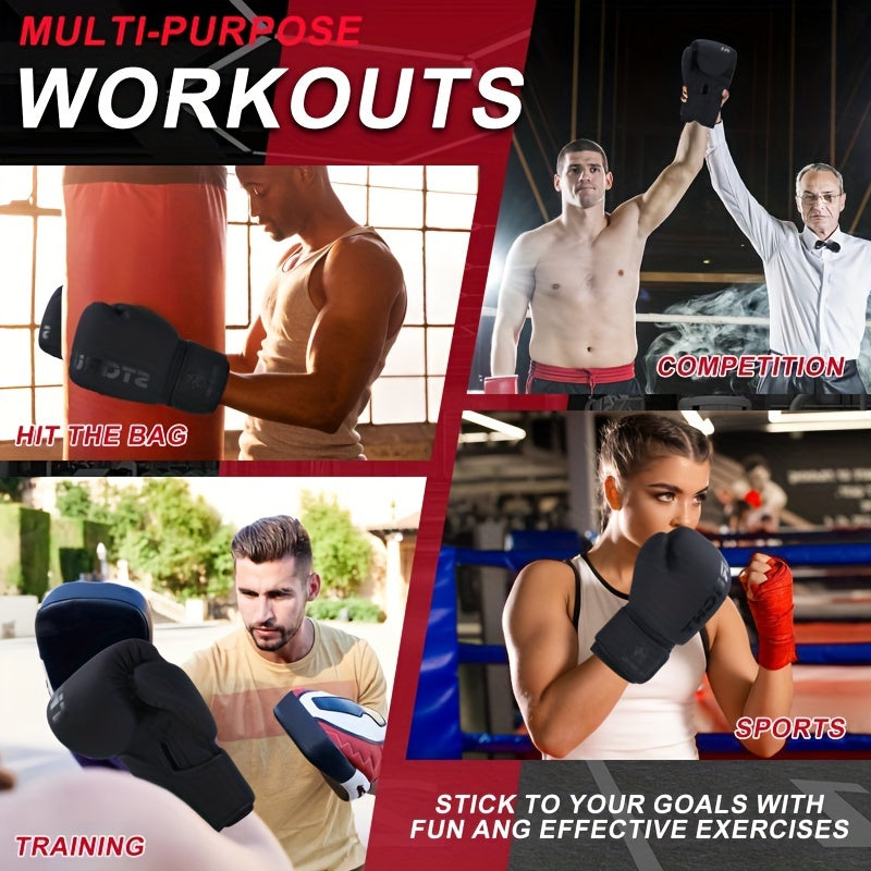 Gants de boxe professionnels - qualité supérieure |UNISEXE adultes | Accessoires C