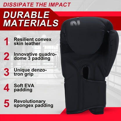 Gants de boxe professionnels - qualité supérieure |UNISEXE adultes | Accessoires C