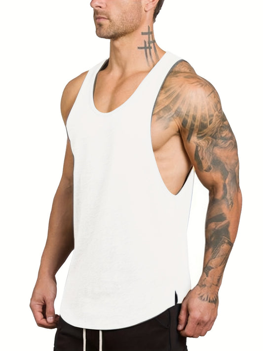 3 Packs Men'S Workout Tank Top Gym Muscle Tee Fitness Bodybuilding ...