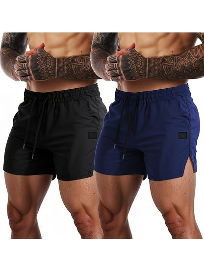 Short de sport léger à séchage rapide 2pcs | Fitness Hommes