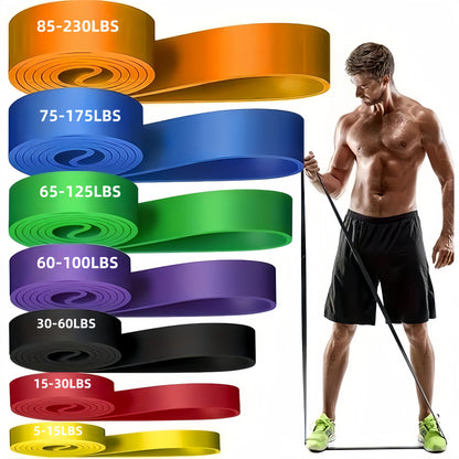 Bande de résistance robuste|||||||||| de 5 à 230 lb d’une longueur de 82 pouces - 5 options de couleurs (vert, bleu, noir, rouge, doré) | 5-230 lb Niveaux de poids | Musculation et musculation pour hommes et femmes | Opération multicolore
