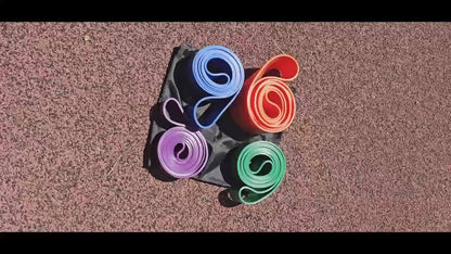 Bande de résistance robuste|||||||||| de 5 à 230 lb d’une longueur de 82 pouces - 5 options de couleurs (vert, bleu, noir, rouge, doré) | 5-230 lb Niveaux de poids | Musculation et musculation pour hommes et femmes | Opération multicolore