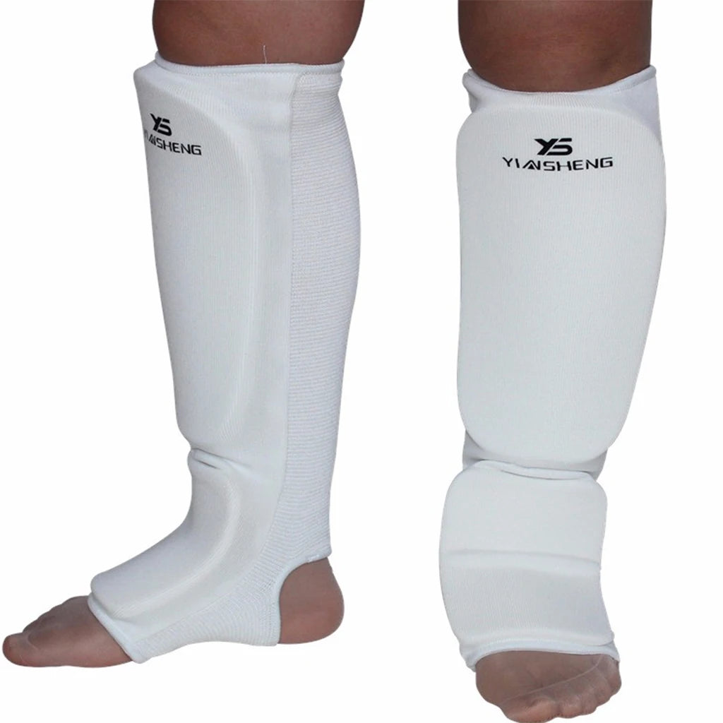 Protège-tibia pour Karaté / Sanda / Taekwondo / Muay Thai / Boxe |  Protection Équipement d’attelle de pied | Accessoires C