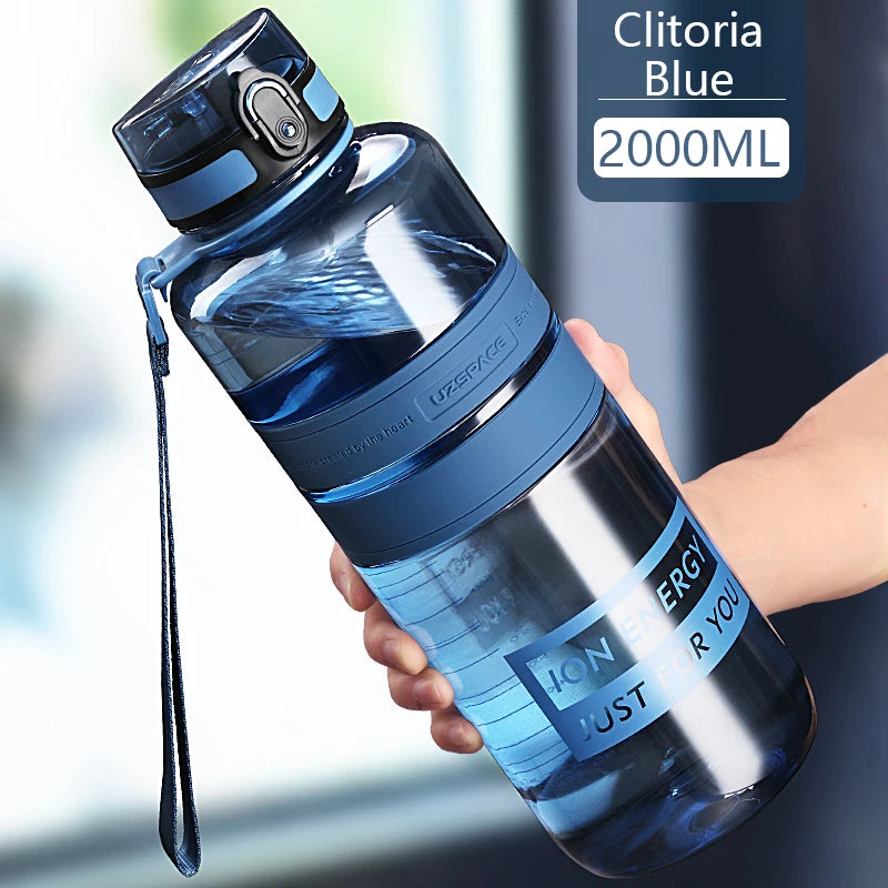 Bouteille d’eau de sport 1,5 / 2 L | Shaker Bouteille de fitness | Accessoire hydratation