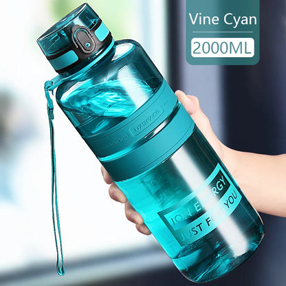 Bouteille d’eau de sport 1,5 / 2 L | Shaker Bouteille de fitness | Accessoire hydratation