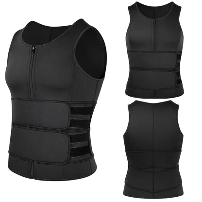 Hommes taille formateur Sauna gilet Fitness Corset Abdomen minceur corps Shaper ventre réduisant Shapewear brûler graisse chemise tondeuse ceinture