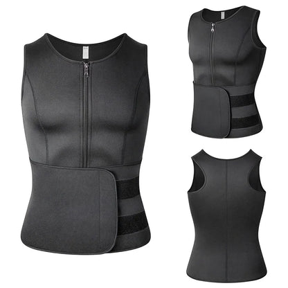 Hommes taille formateur Sauna gilet Fitness Corset Abdomen minceur corps Shaper ventre réduisant Shapewear brûler graisse chemise tondeuse ceinture