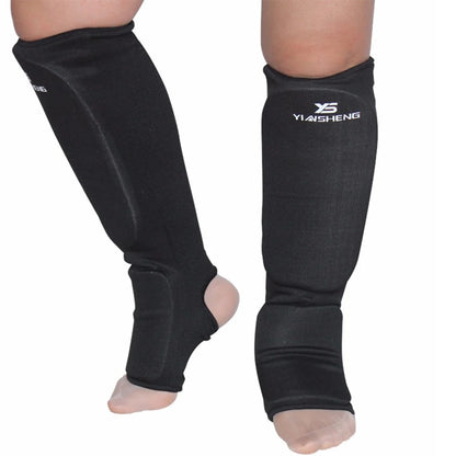 Protège-tibia pour Karaté / Sanda / Taekwondo / Muay Thai / Boxe |  Protection Équipement d’attelle de pied | Accessoires C