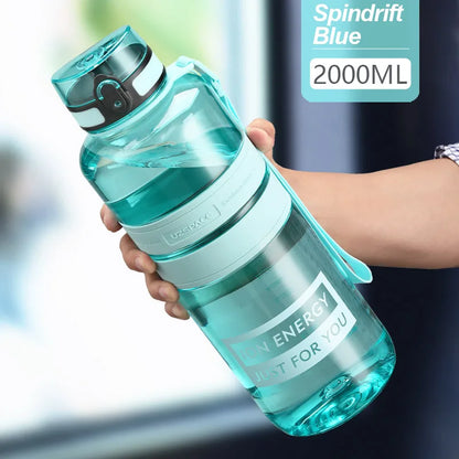 Bouteille d’eau de sport 1,5 / 2 L | Shaker Bouteille de fitness | Accessoire hydratation