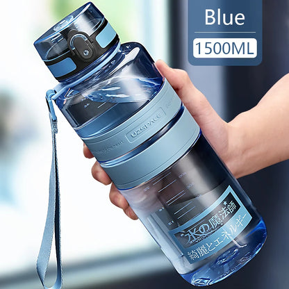 Bouteille d’eau de sport 1,5 / 2 L | Shaker Bouteille de fitness | Accessoire hydratation
