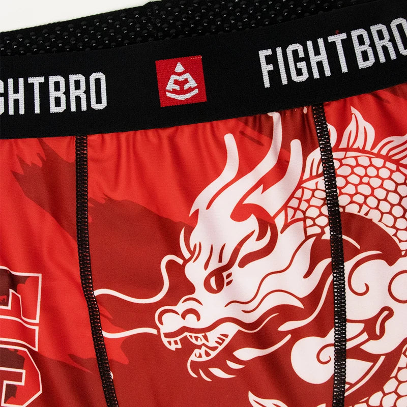 Tissu polyester de conception personnalisée chinoise UFC compression MMA Fight Extended Shorts pour hommes avec sublimation imprimée  | Vetement C