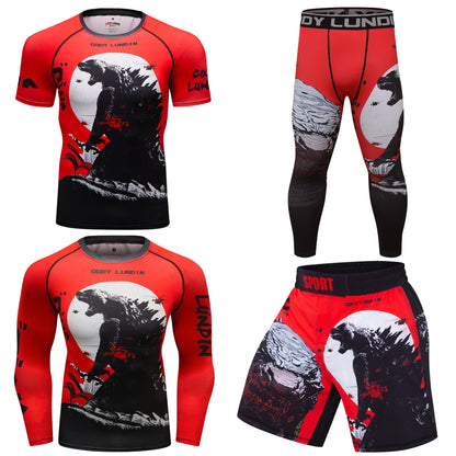 Short Costume Bjj Rashguard pour hommes Adultes