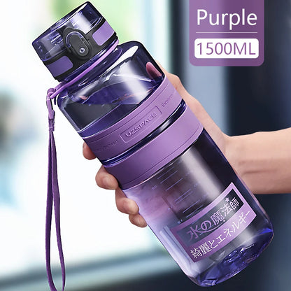 Bouteille d’eau de sport 1,5 / 2 L | Shaker Bouteille de fitness | Accessoire hydratation