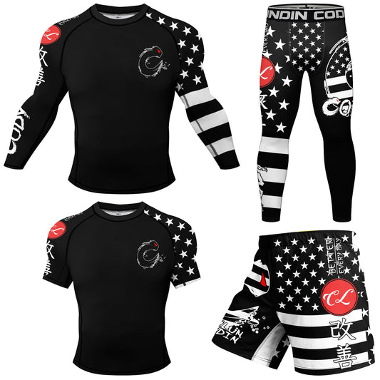 Short Costume Bjj Rashguard pour hommes Adultes