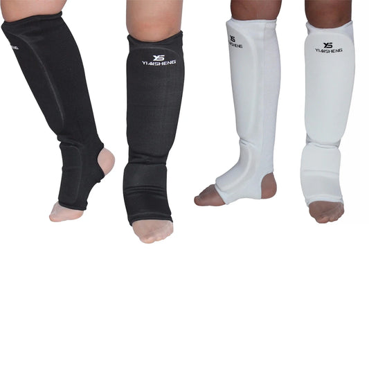 Protège-tibia pour Karaté / Sanda / Taekwondo / Muay Thai / Boxe |  Protection Équipement d’attelle de pied | Accessoires C