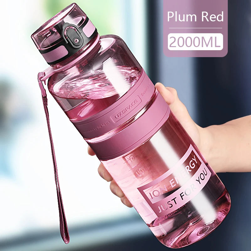 Bouteille d’eau de sport 1,5 / 2 L | Shaker Bouteille de fitness | Accessoire hydratation
