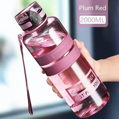 Bouteille d’eau de sport 1,5 / 2 L | Shaker Bouteille de fitness | Accessoire hydratation