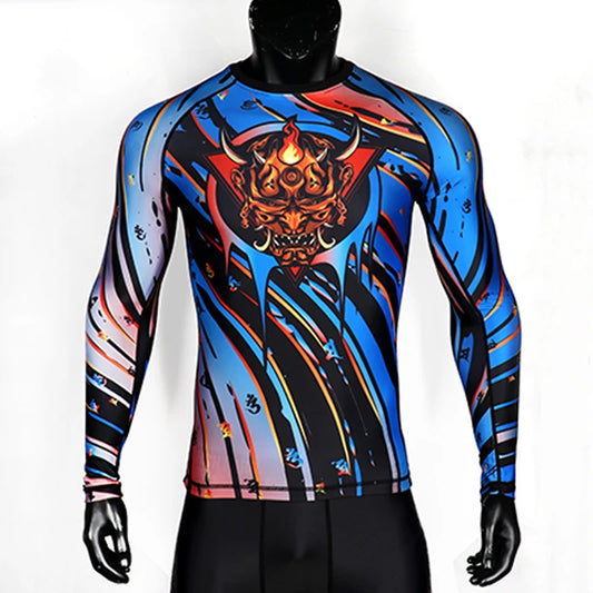 Haut Manches Longues Spécial Entrainement | Jiujitsu Grappling Gym Fight Rashguard Personnalisé BJJ