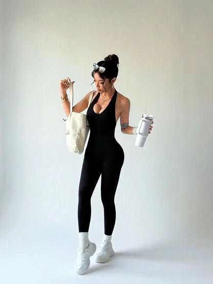 Combinaison de Fitness  vêtements de sport courts et slim pour femmes, vêtements de gymnastique, d'entraînement, de Fitness, extensible.