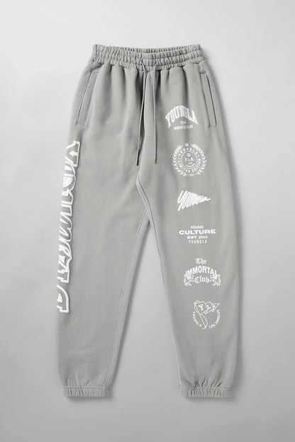Pantalons de survêtement sport fitness pantalon décontracté coton imprimé stretch polyvalent