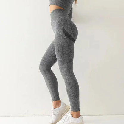 Leggings Taille haute Élastique Solide Yoga Jogging Séchage rapide Push Up Slim Pants  | Fitness Femme