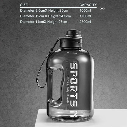 Gourde de Sport Grande Capacités 1,7 l/2,7 l.