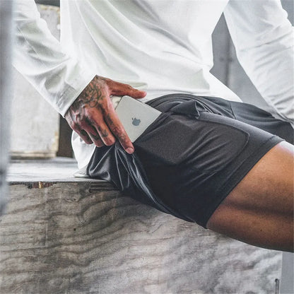 Short de Sport 2 en 1 pour hommes.