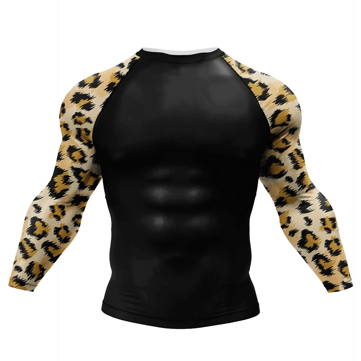 T-shirt de Compression |Manche longue pour Entraînement de combat | Grappling Sportwear mma bjj Combat Rash Guard |Vetement C