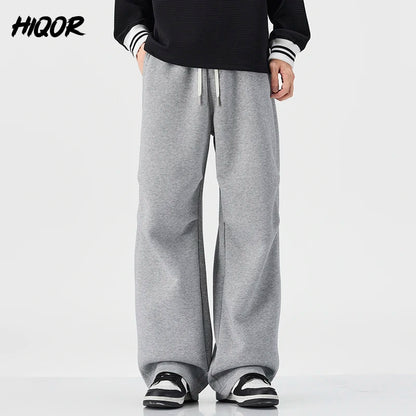 Baggy Fit hommes Decontracté pantalon automne hiver jambe droite ouest pantalon confortable drapé japonais rétro casual pantalon nouveau