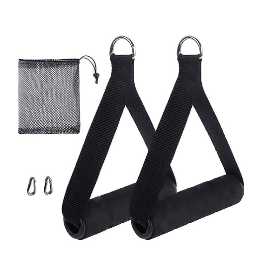 Poignée en métal D-Ring avec crochet pour machine à câble, accessoires de fitness, gym, Foy Grip, entraînement à la maison, 2 bandes
