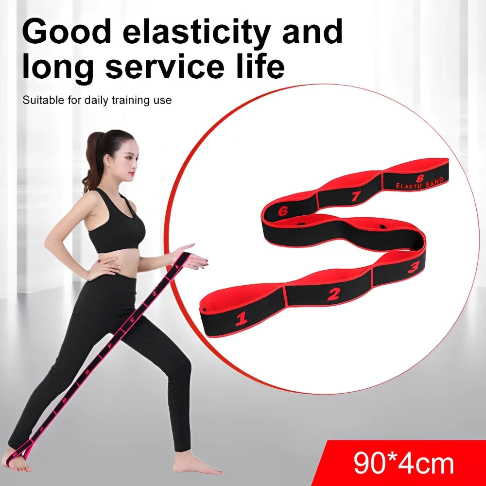 Bande De Résistance | Yoga Étirement Pilates Fitness | 8 Section | Accessoires