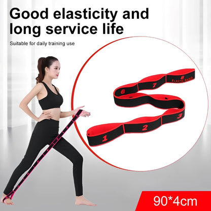 Bande De Résistance | Yoga Étirement Pilates Fitness | 8 Section | Accessoires