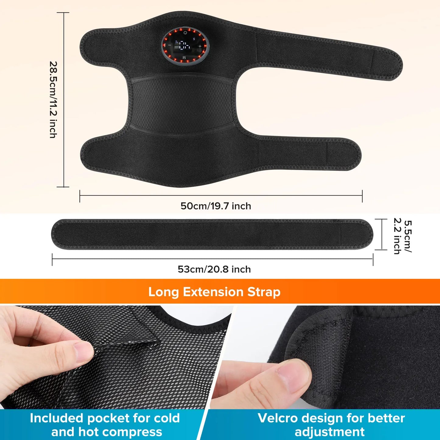 Masseur d'épaule thermique 3 en 1 pour genou, épaule, coude, attelle chauffante, Support sans fil, ceinture, genouillère, Circulation sanguine