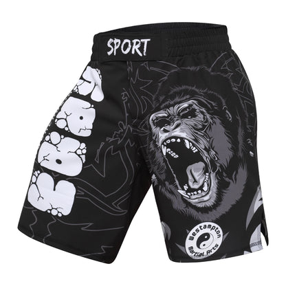 Short Entraînement Boxe | Sublimation imprimée Homme MMA Combat BJJ Grappling Muay Thai Kickboxing | Accessoires C