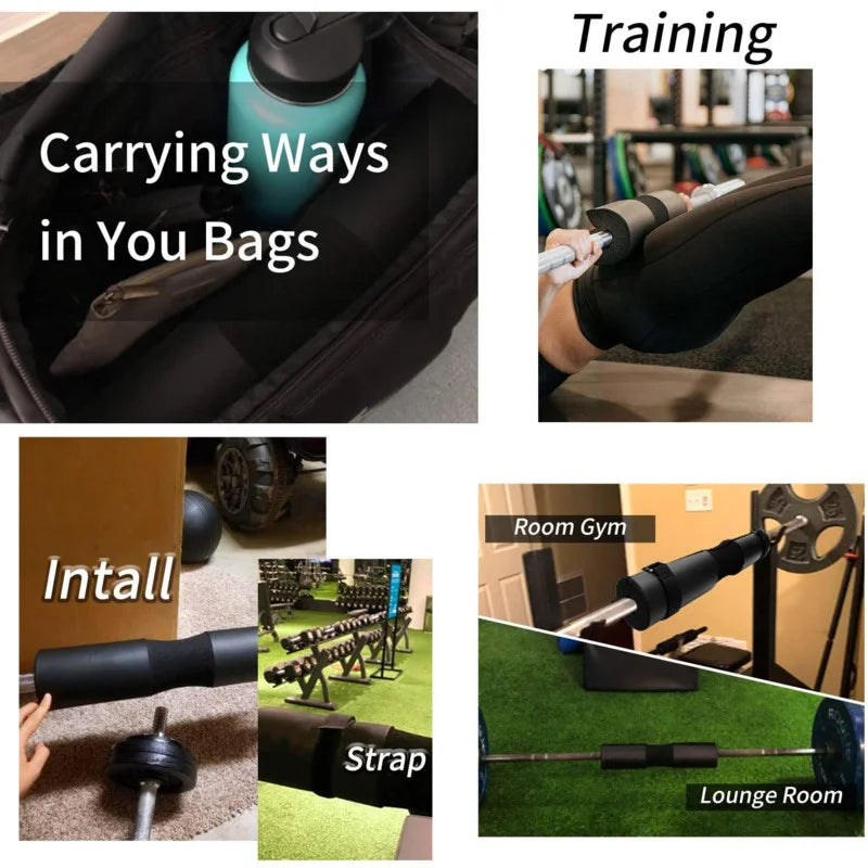 Épaulettes d'haltères épaisses et antidérapantes, équipement de Fitness, haltérophilie, Squat, haltère, coussin de soutien du cou pour l'entraînement des hanches