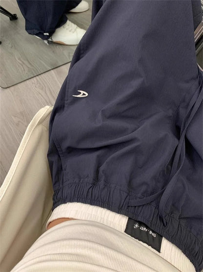 Pantalon Cargo pour femmes, taille haute, américain, séchage rapide, Baggy Hip Hop, décontracté, jambes larges, Streetwear, été, 2025
