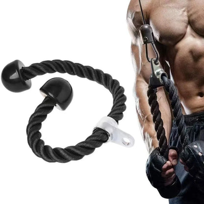 Triceps abaissement corde visage tirer poignées pousser tirer vers le bas cordon pour Biceps dos épaule Triceps Fitness Tension corde accessoire de gymnastique