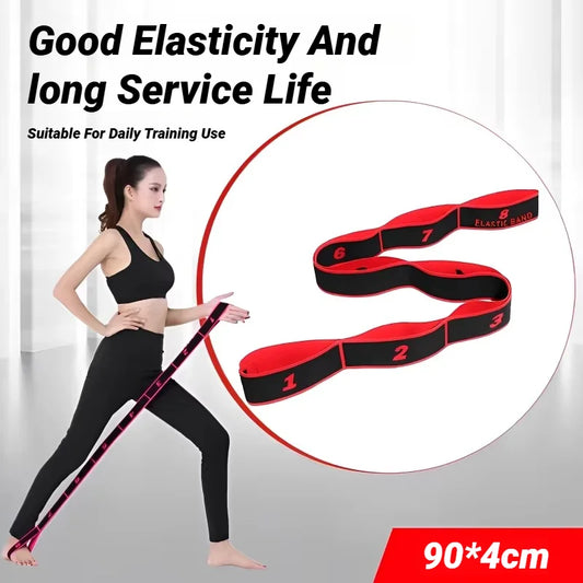 Ceinture Élastique d’étirement 8 Section | Pilates Fitness Danse Yoga | Accessoires