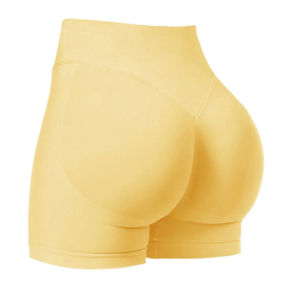 Short Taille basse côtelée sans couture haute élasticité Booty  | Fitness Femme