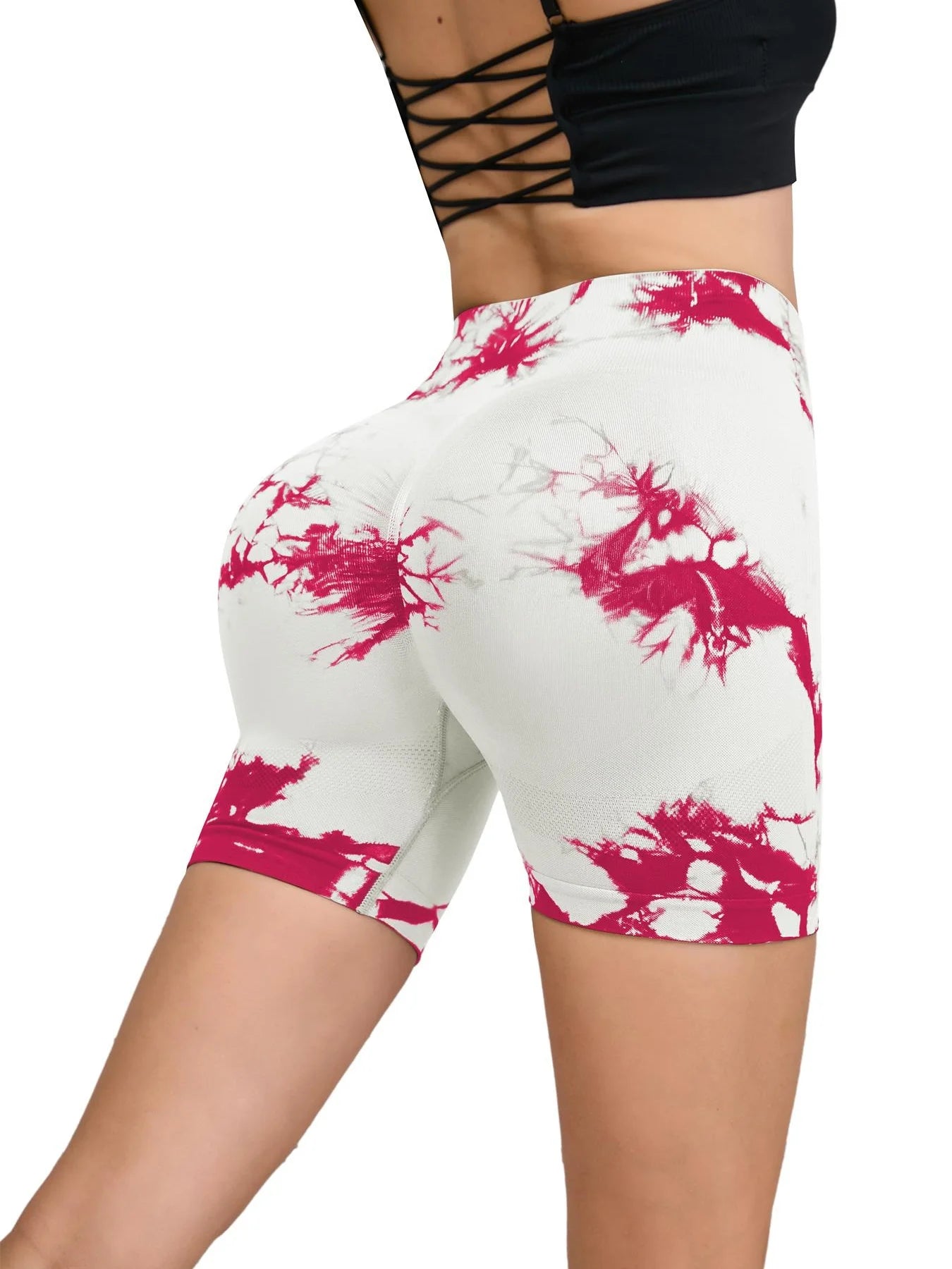 Short Fitness sans couture pour femmes, taille haute et levage des hanches, course à pied, Sexy, Fitness, Yoga