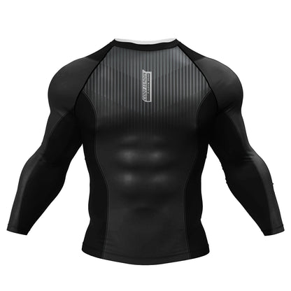 T-shirt de Compression |Manche longue pour Entraînement de combat | Grappling Sportwear mma bjj Combat Rash Guard |Vetement C