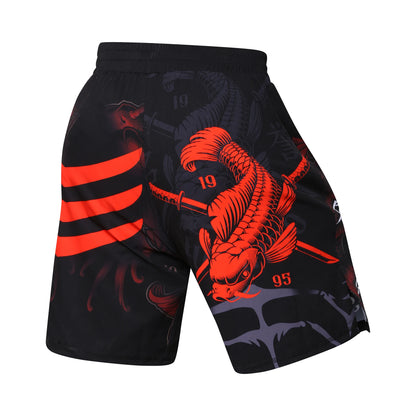 Short Entraînement Boxe | Sublimation imprimée Homme MMA Combat BJJ Grappling Muay Thai Kickboxing | Accessoires C