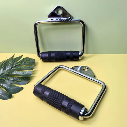 Poignée en acier pour machine à trefiler, machine à trefiler robuste avec poignée accessoire en caoutchouc, accessoires d'équipement de fitness