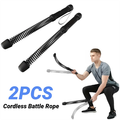 Barre d'entraînement de force ergonomique, poignée de Fitness, renforcement des triceps, extenseur de bras à ressort, entraîneur musculaire en acier inoxydable